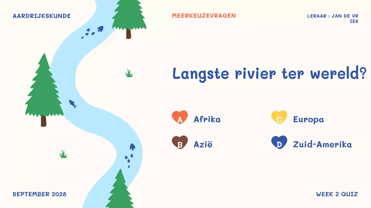 oranje ludiek schoolevenement quiz tijd presentatie