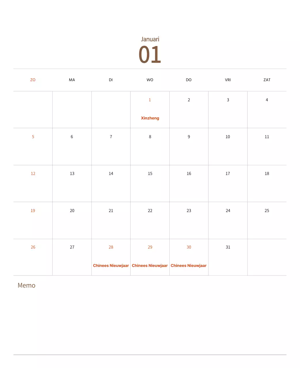 Stempelillustraties met een warm concept