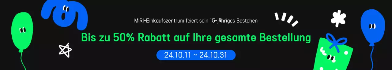 Werben Sie für einen Verkauf mit einem Look in Schwarz und Chartreuse