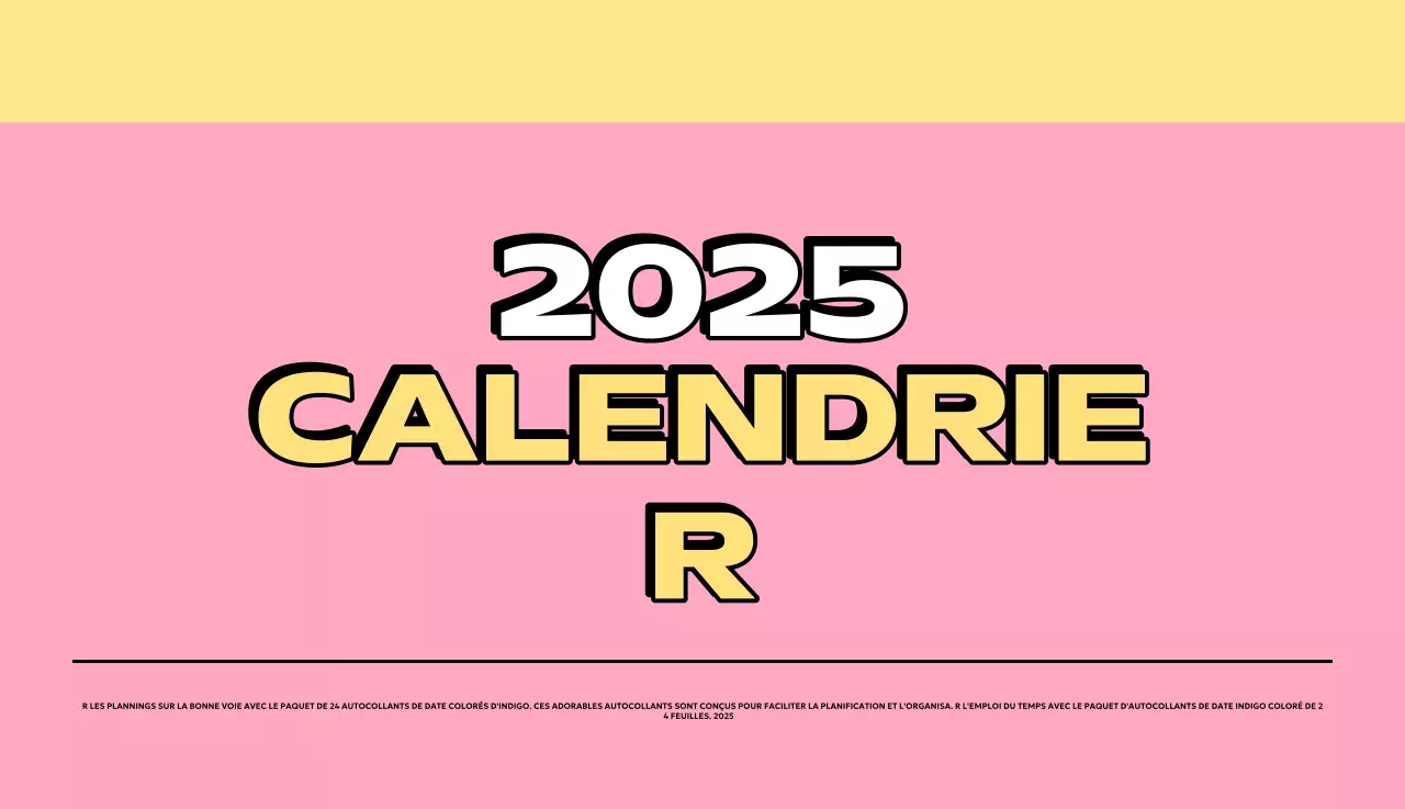 Calendriers colorés avec une variété d'illustrations rétro