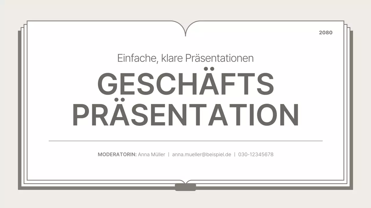 Ein sauberer, beiger Geschäftsplan