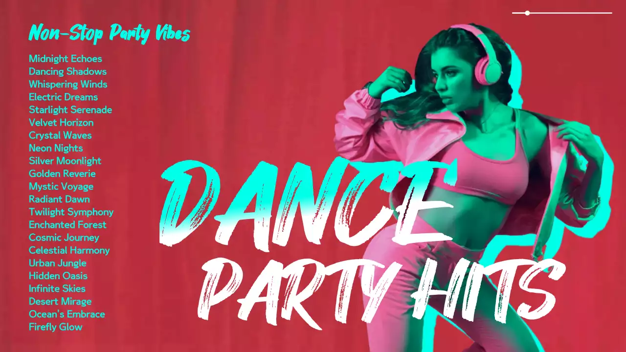 Red Trendy Dance Playlist YouTube Thumbnail