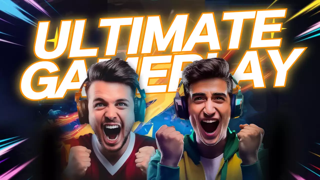 Yellow Trendy Gaming Promotion YouTube Thumbnail