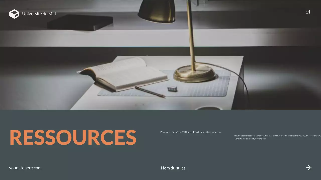 présentation générale du projet orange modern