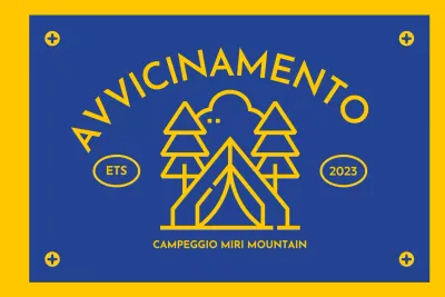 Progettare un campeggio con icone illustrate