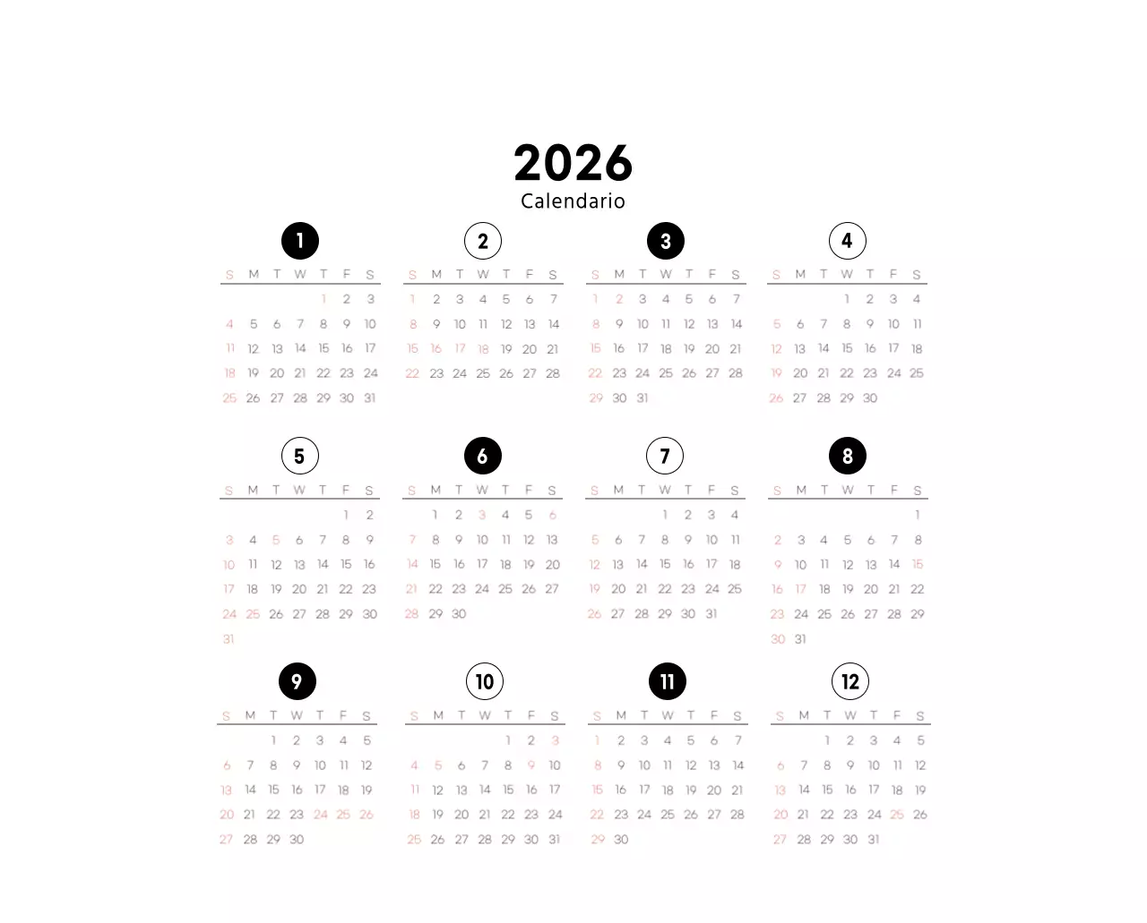 Semplice calendario da tavolo con foto di caffè per bar nei toni del bianco