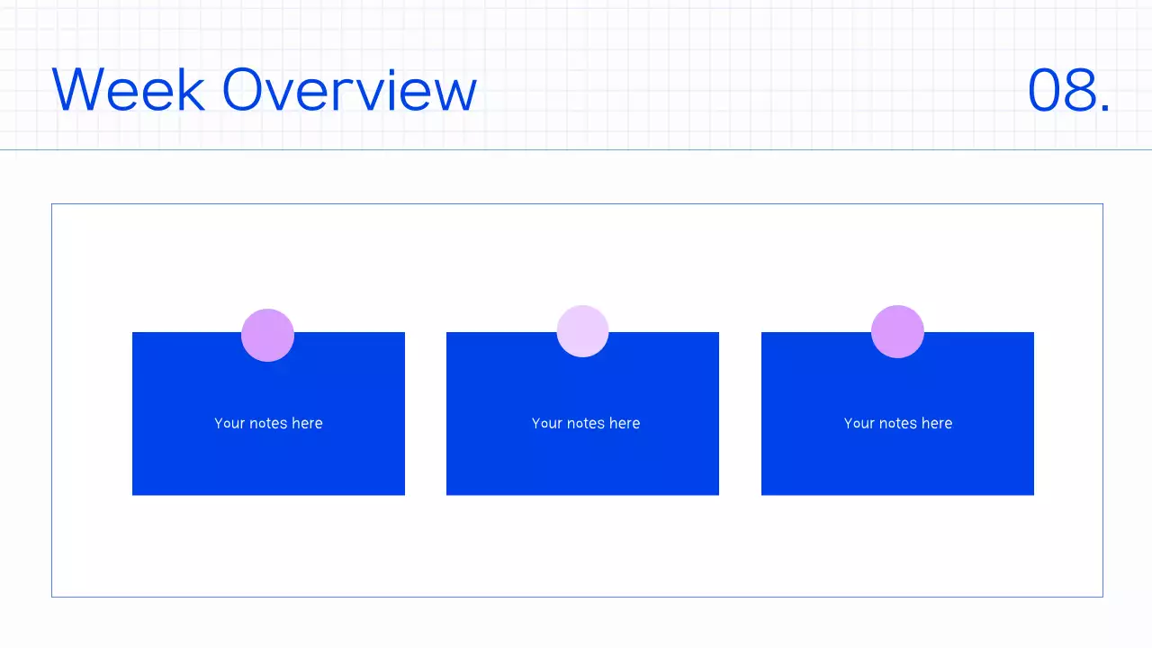 Blue Minimal Class Planner Presentation