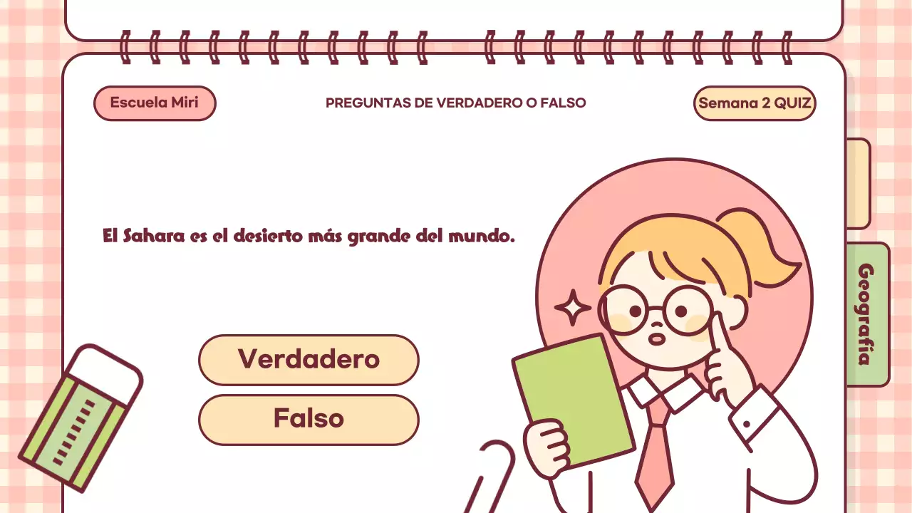 Pink Playful Quiz Time Presentación en clase