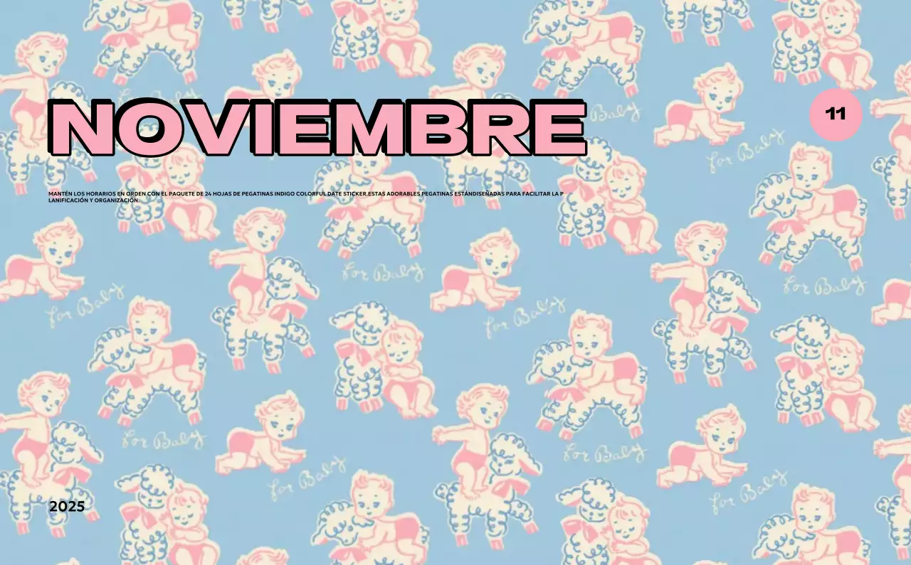 Coloridos calendarios con diversas ilustraciones retro