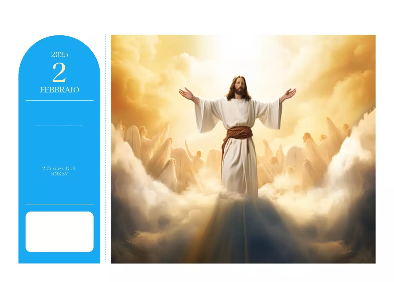 Calendario ecclesiastico blu di concezione moderna