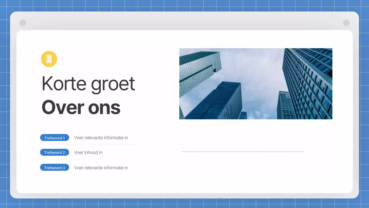 Een grijs, schoon bedrijfsplan