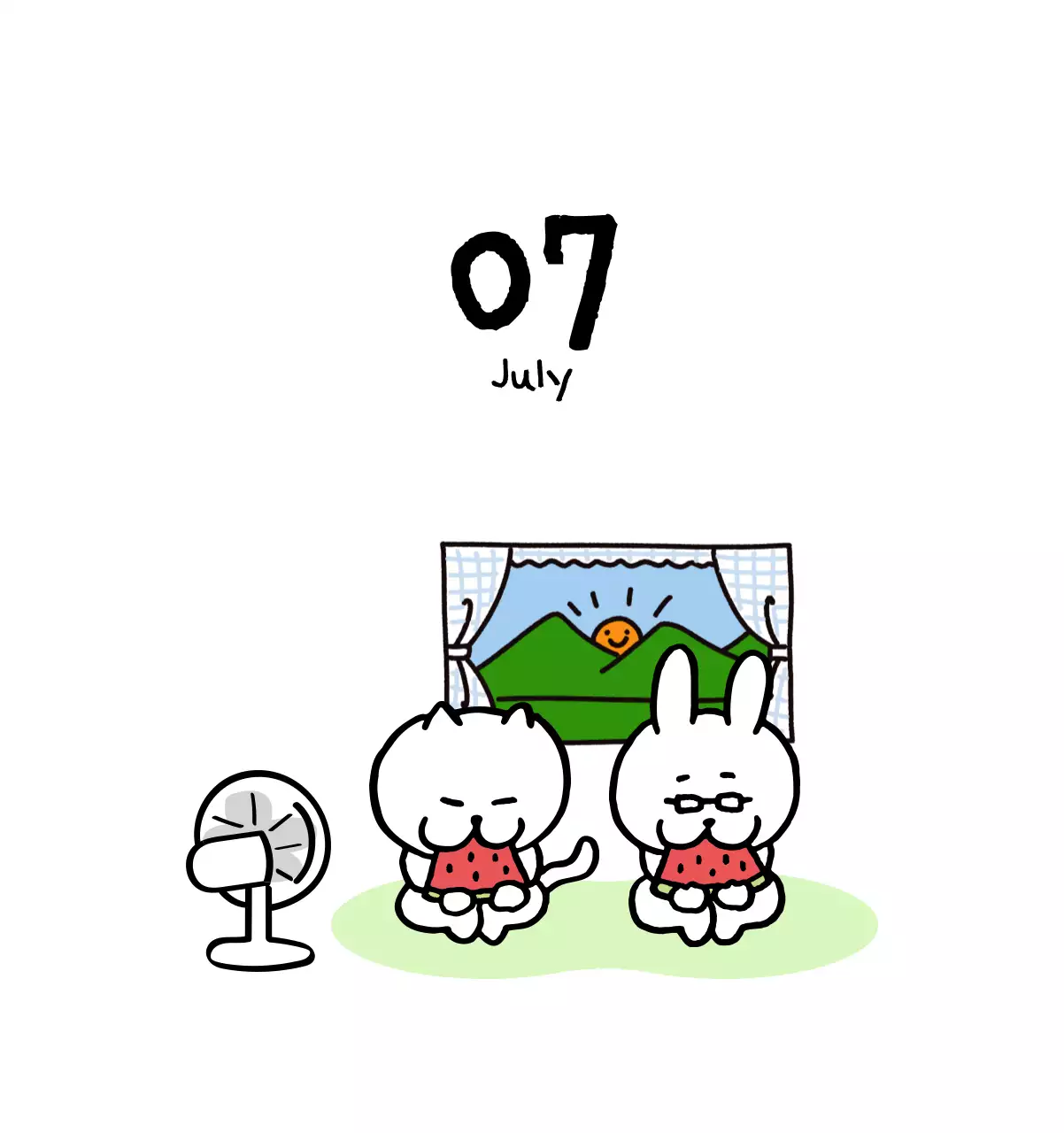 アイボリーのかわいらしい日めくりカレンダー