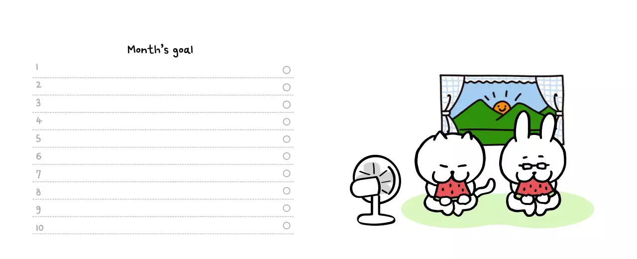 Ivory Cozy Daily Calendar