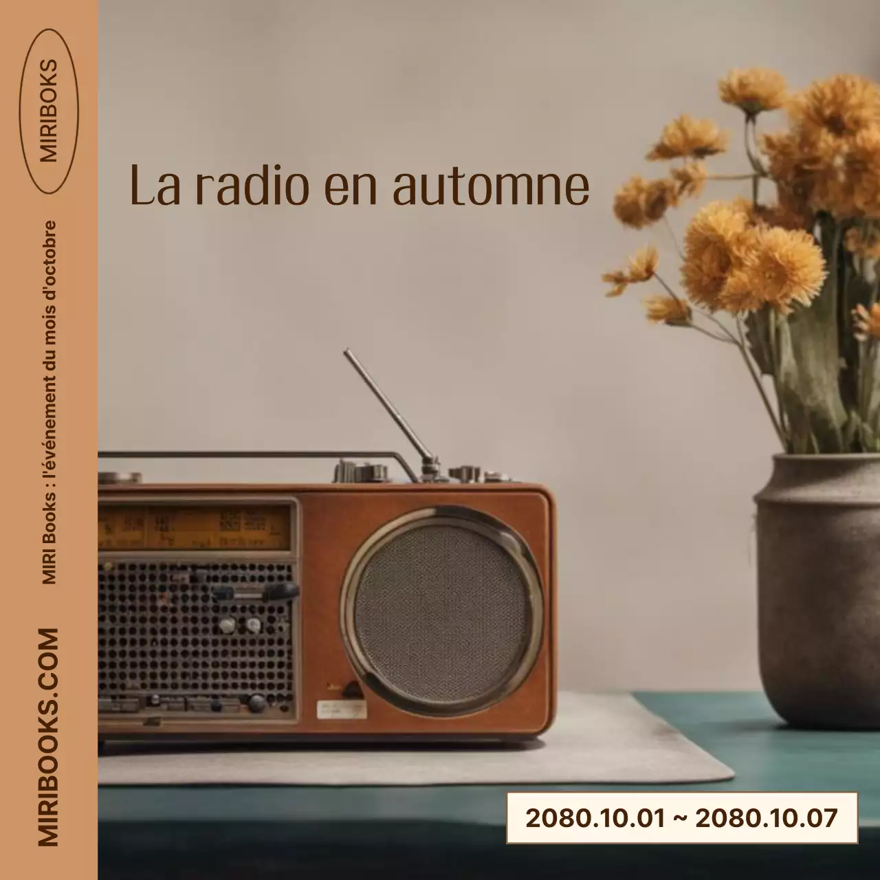 Événement d'automne brun et vintage