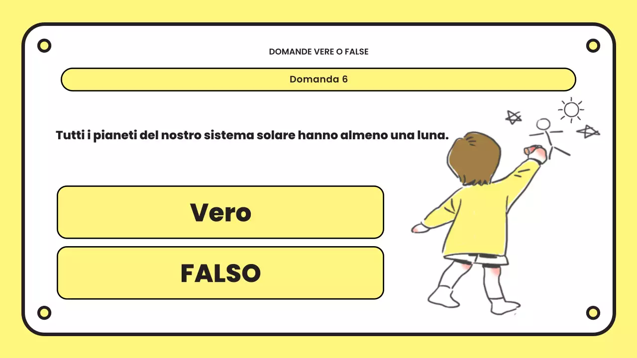 giallo semplice presentazione del quiz
