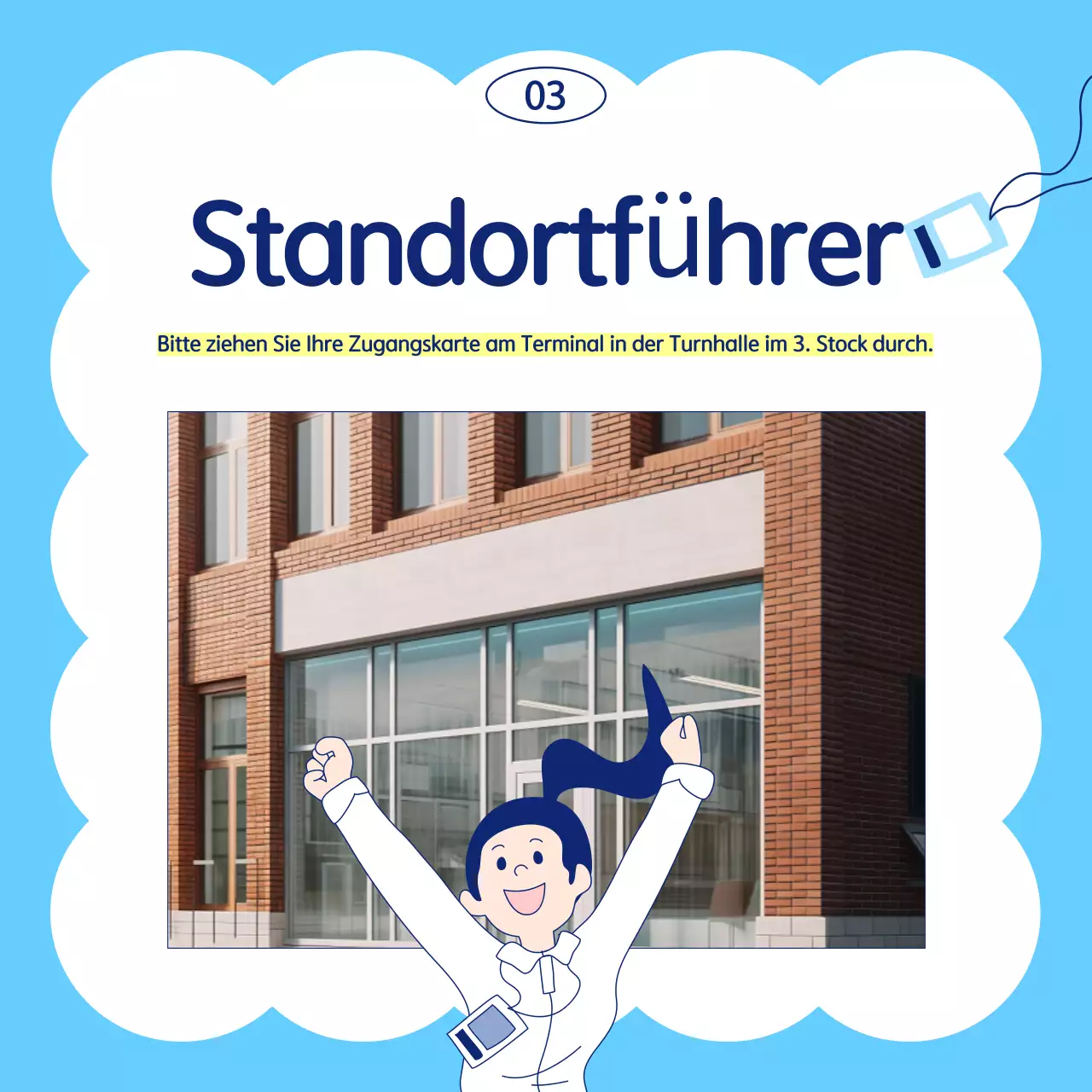 Hellblau Einfacher Kampagnenleitfaden