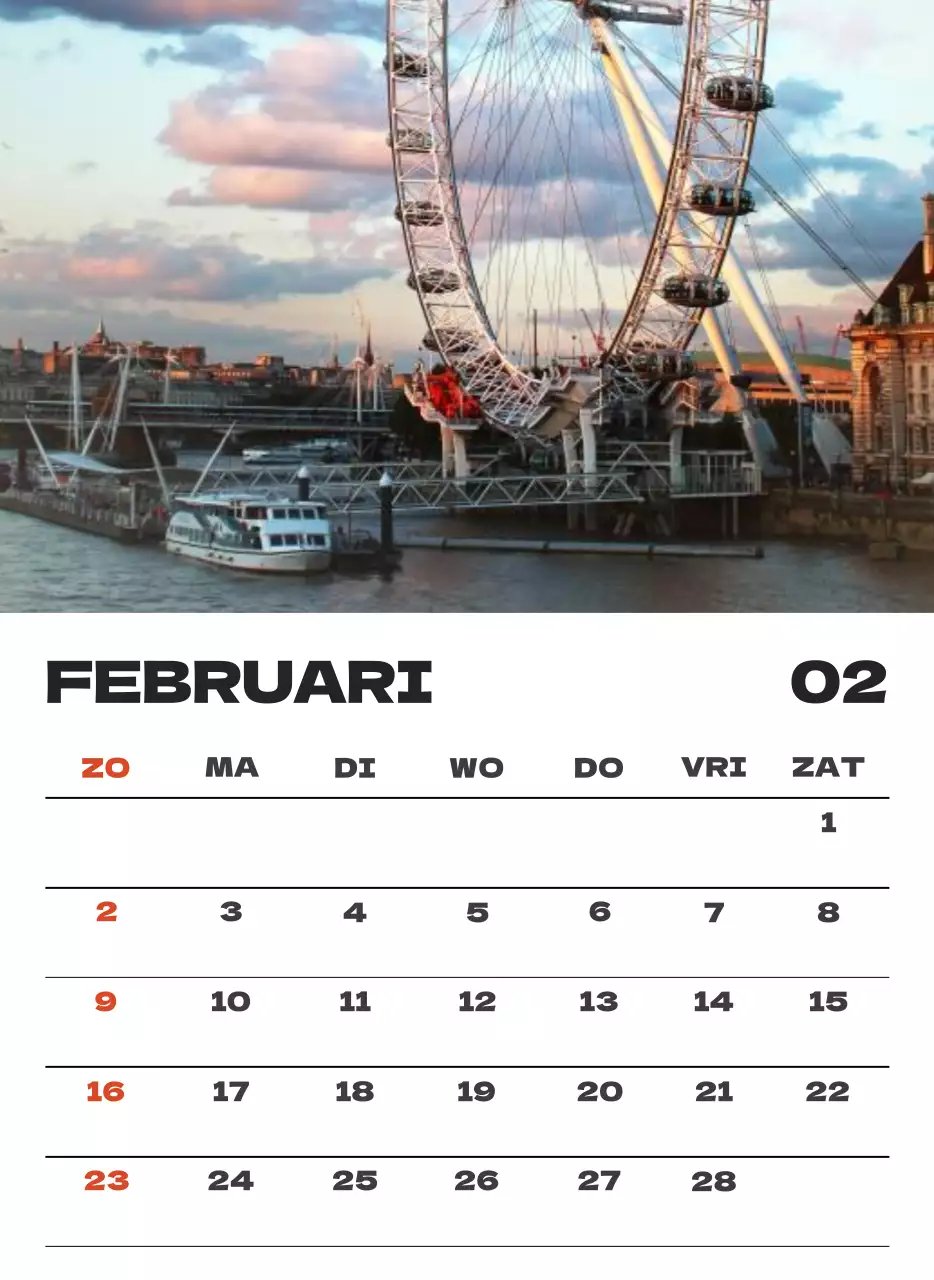 Hemels schone kalender