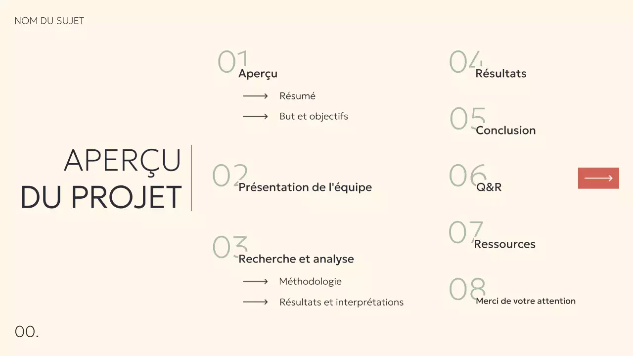 Présentation de projet moderne beige