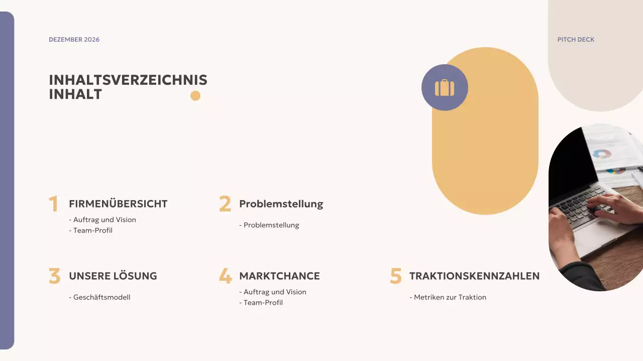 beige modernes Übersichtsfeld