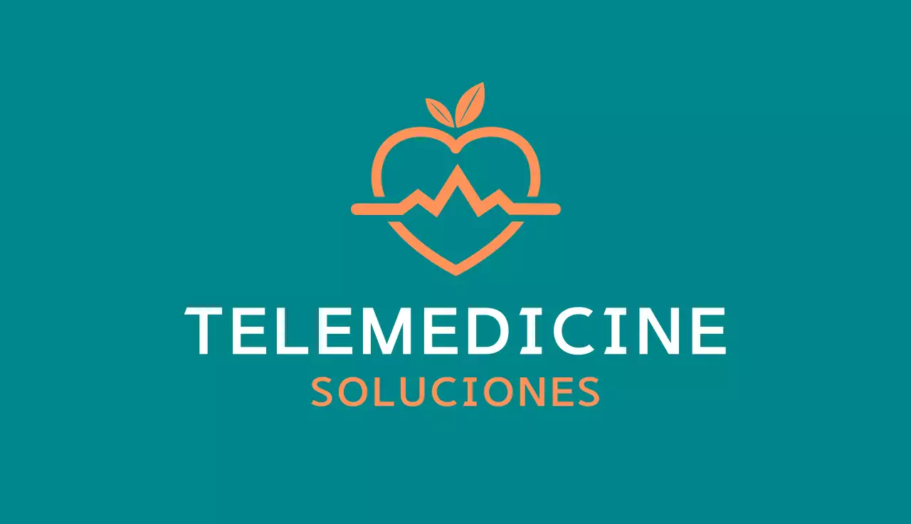 tarjeta de telemedicina teal modern