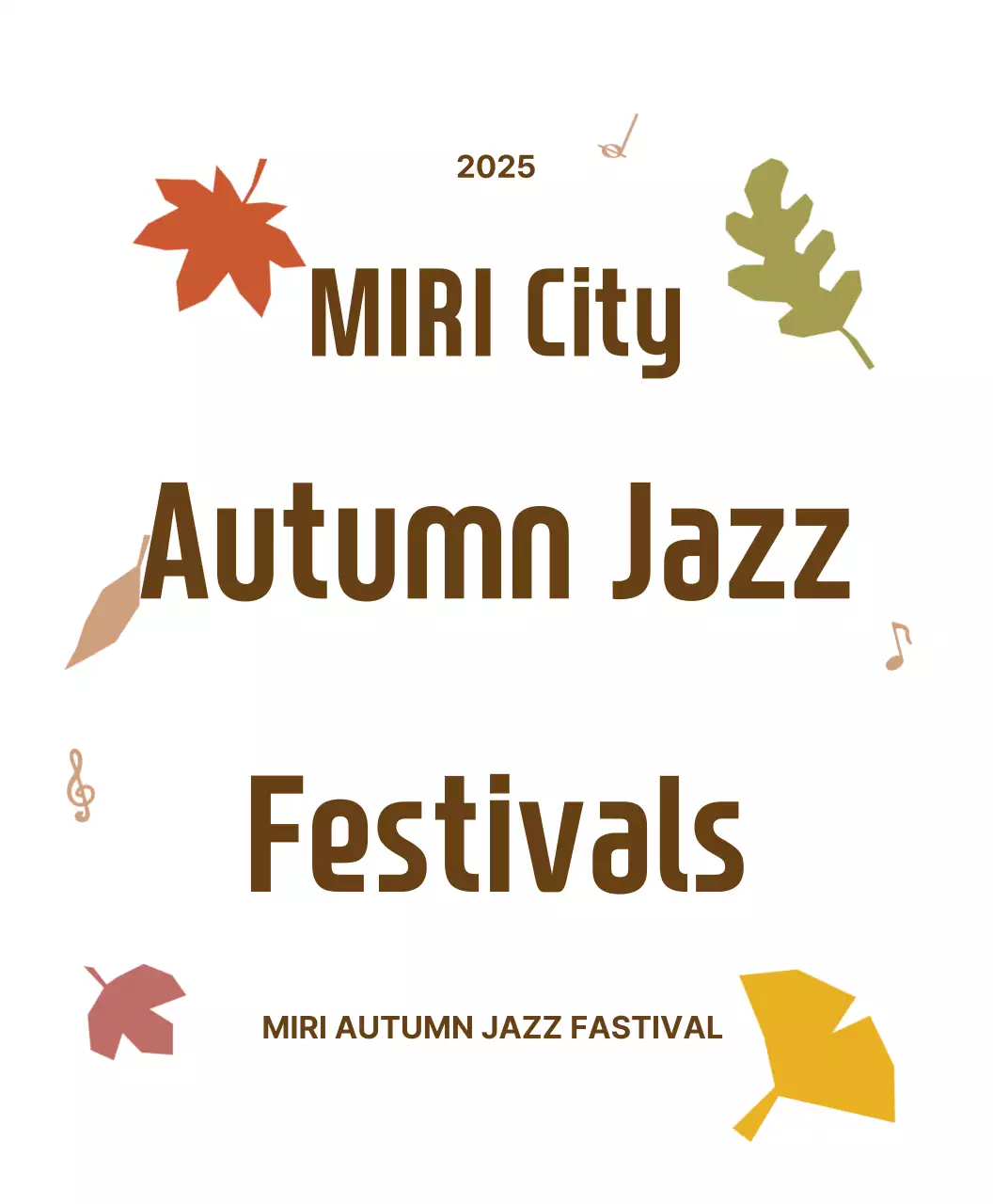 Festival Musik Jazz Vintage Brown