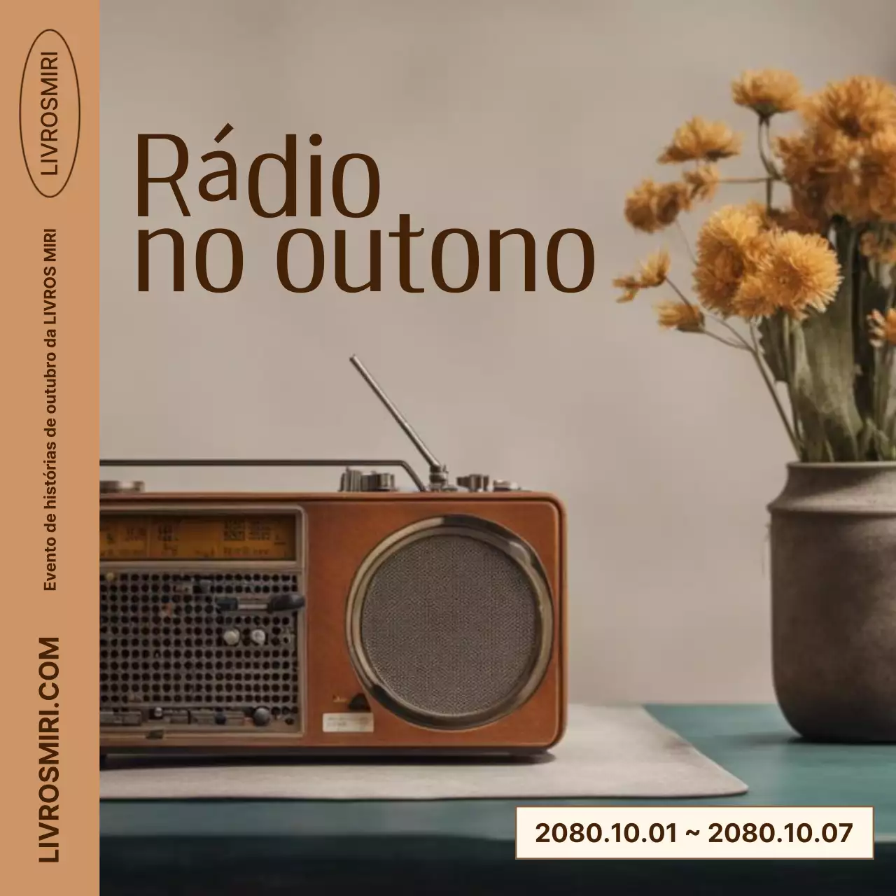 Evento de outono Vintage Castanho