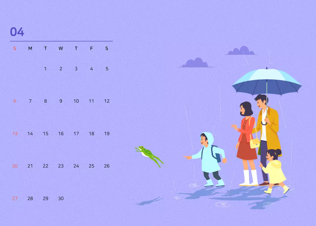 Illustration d'une famille multicolore