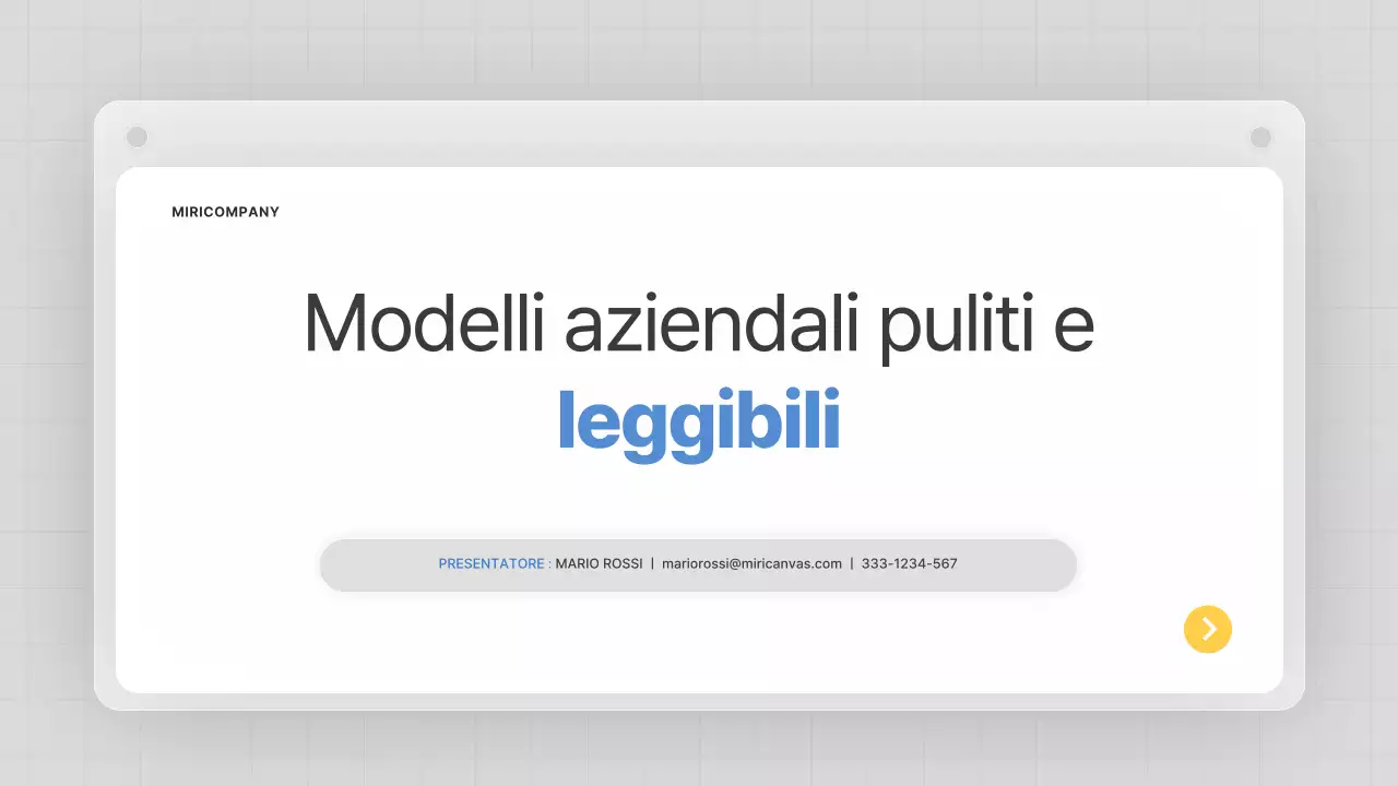 Un business plan grigio e pulito