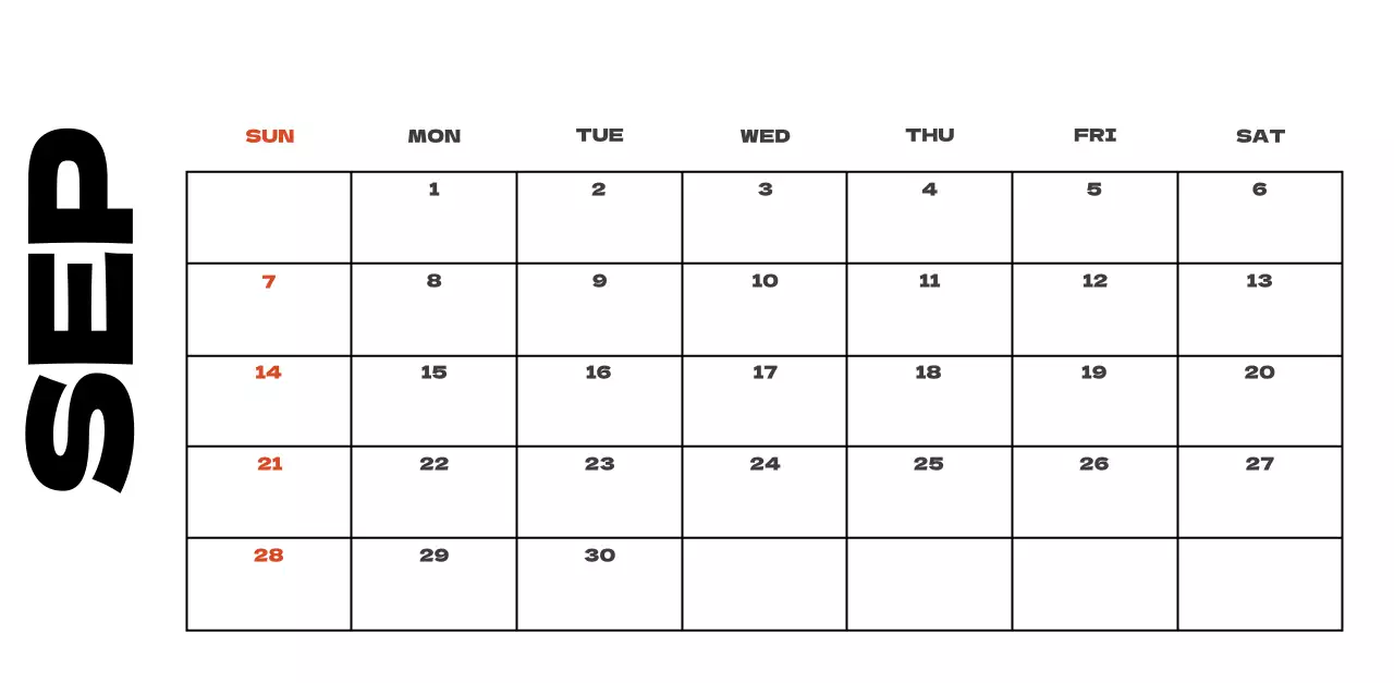Calendrier de nettoyage des photos du ciel
