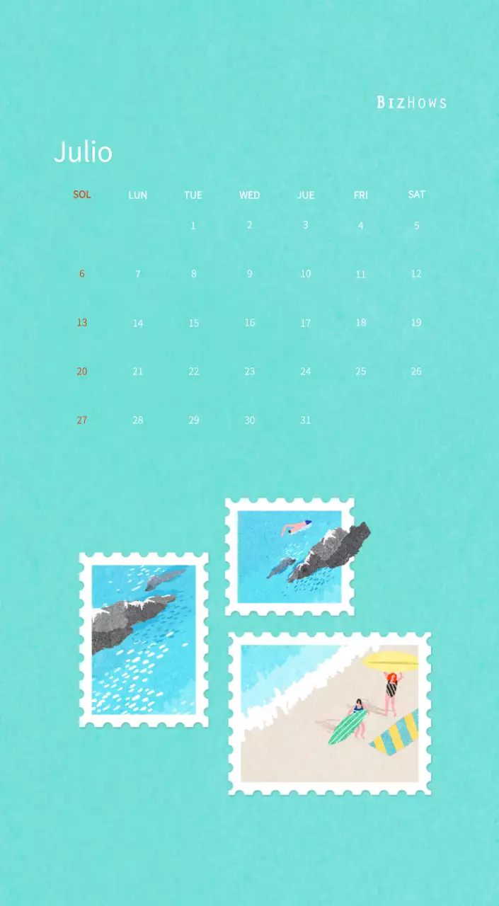 Ilustraciones de sellos con un concepto cálido