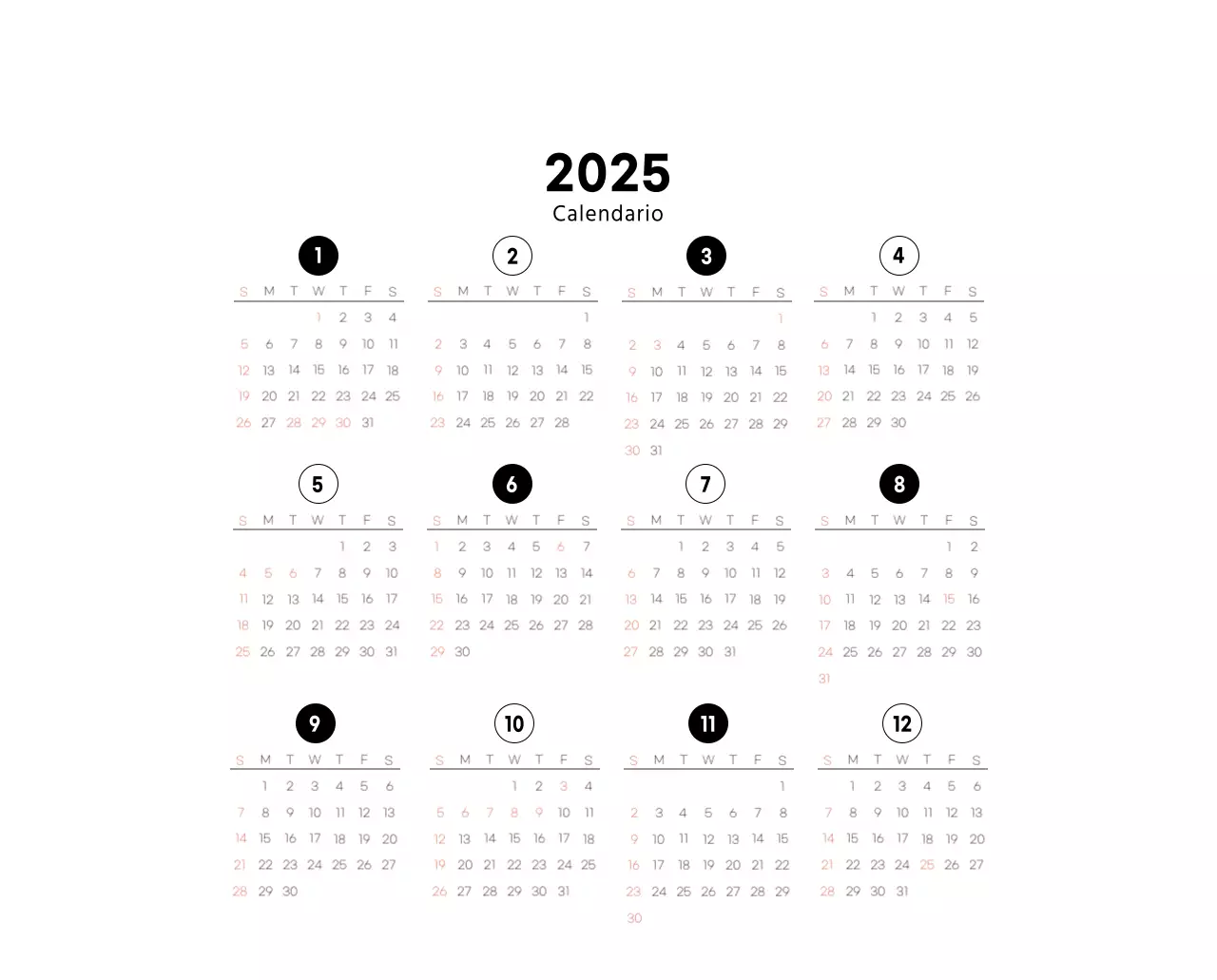 Semplice calendario da tavolo con foto di caffè per bar nei toni del bianco