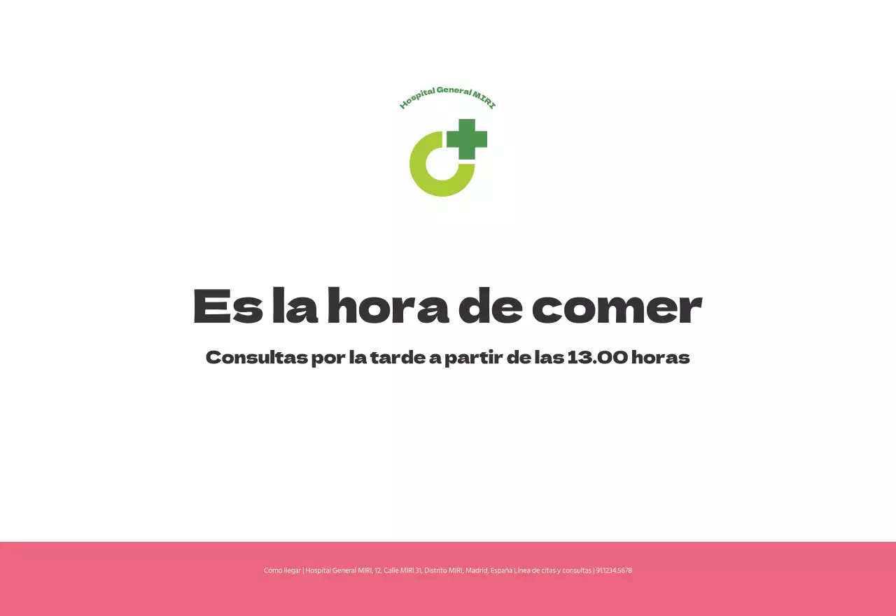 Un hospital festivo con ilustraciones de temática sanitaria y familiar y acentos de color