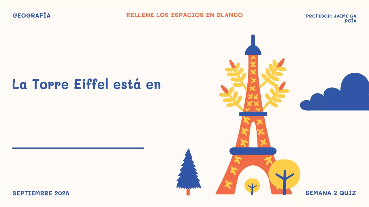 orange playful school event quiz time presentation