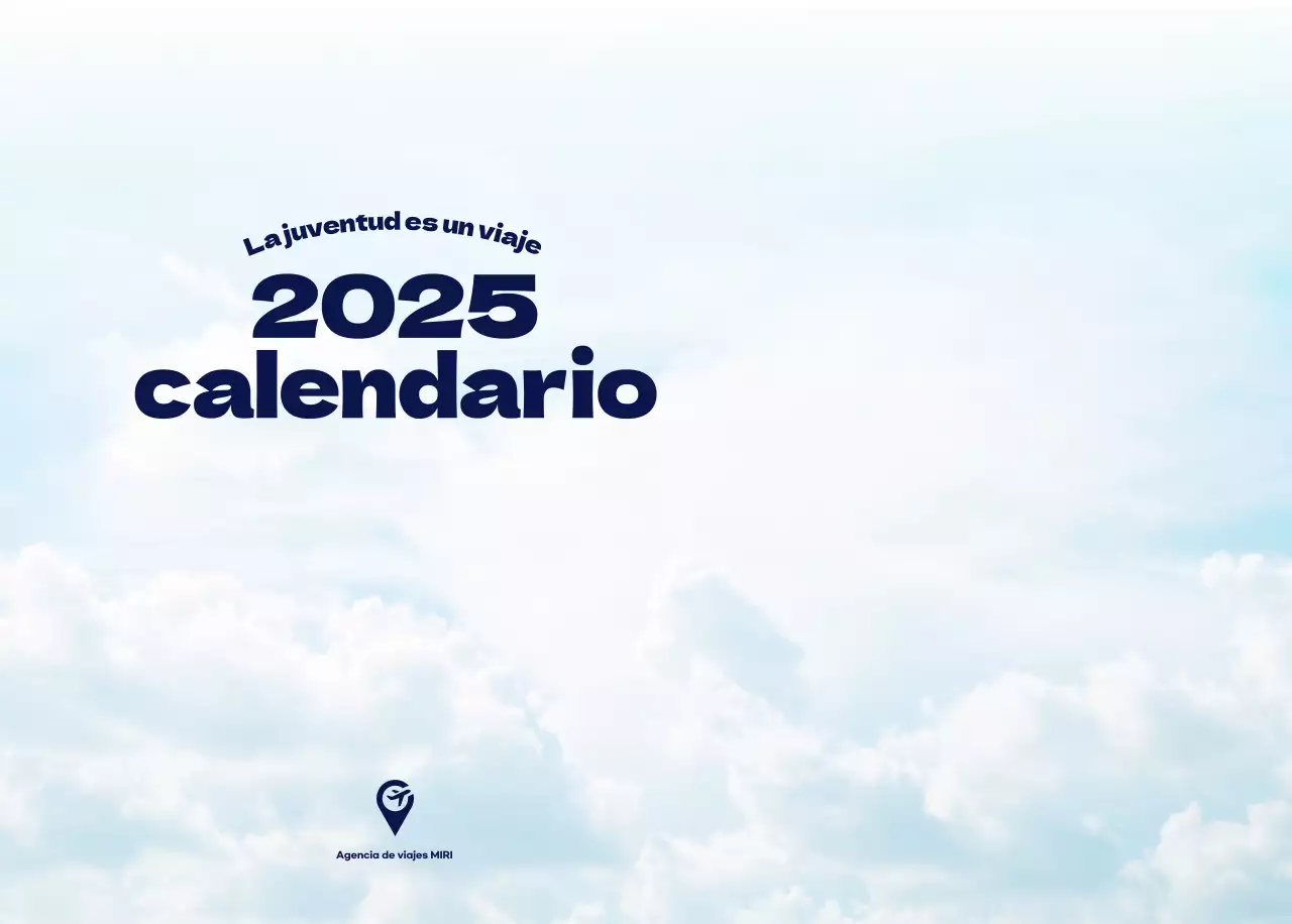 Cielo foto calendario limpio