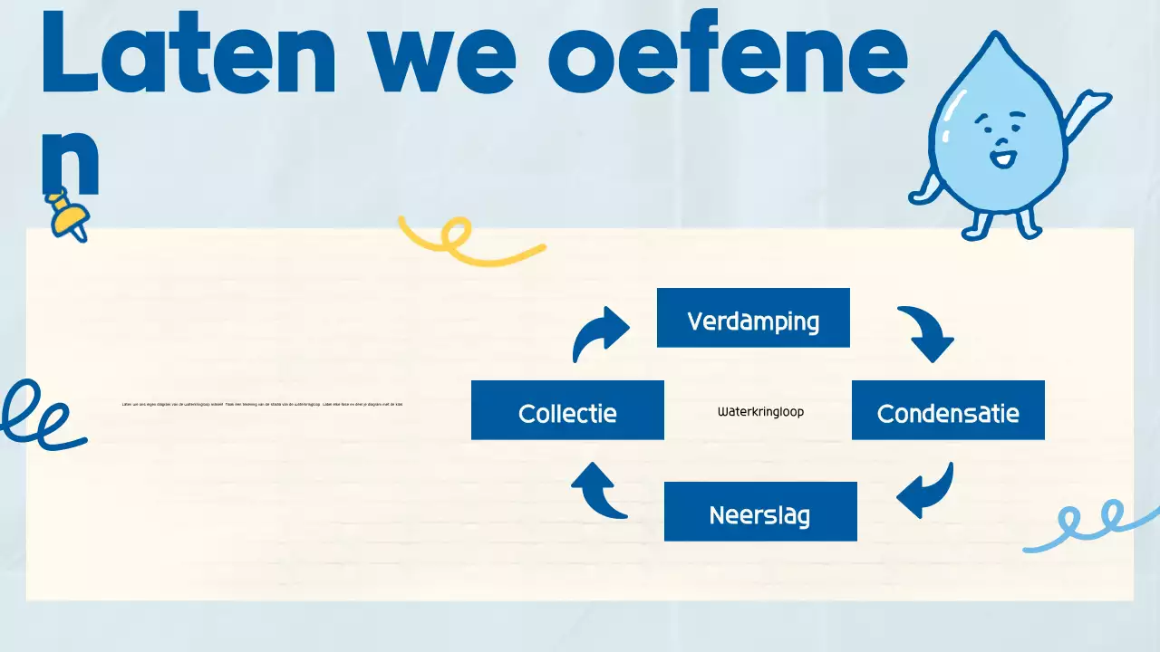 Blauwe Leuke Speelse Wetenschapsklas Presentatie voor Scholier