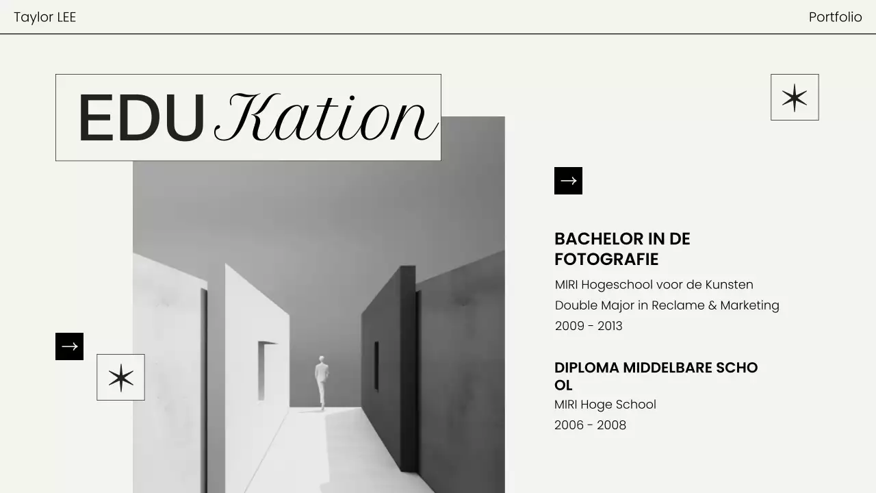 portfolio zwarte moderne fotografie