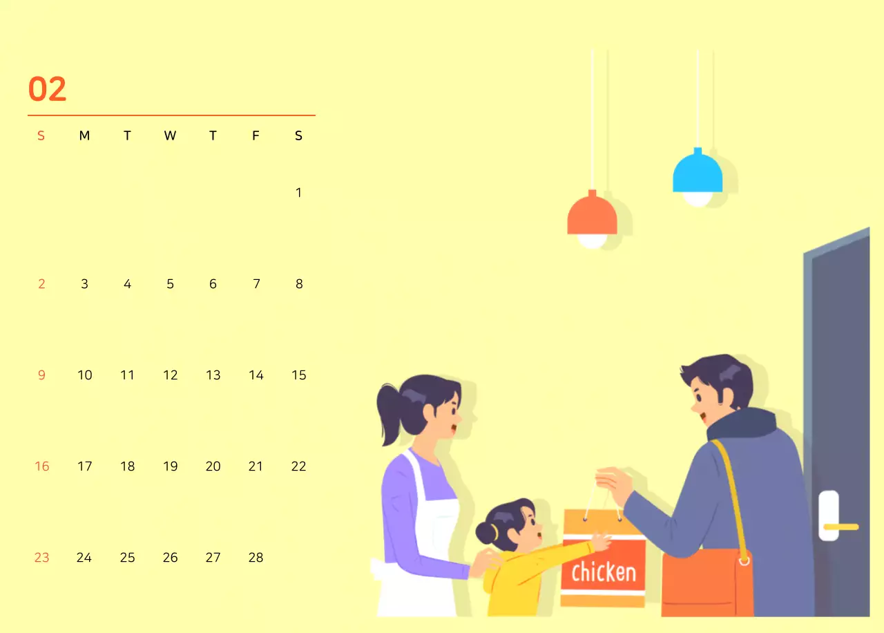 Illustration d'une famille multicolore