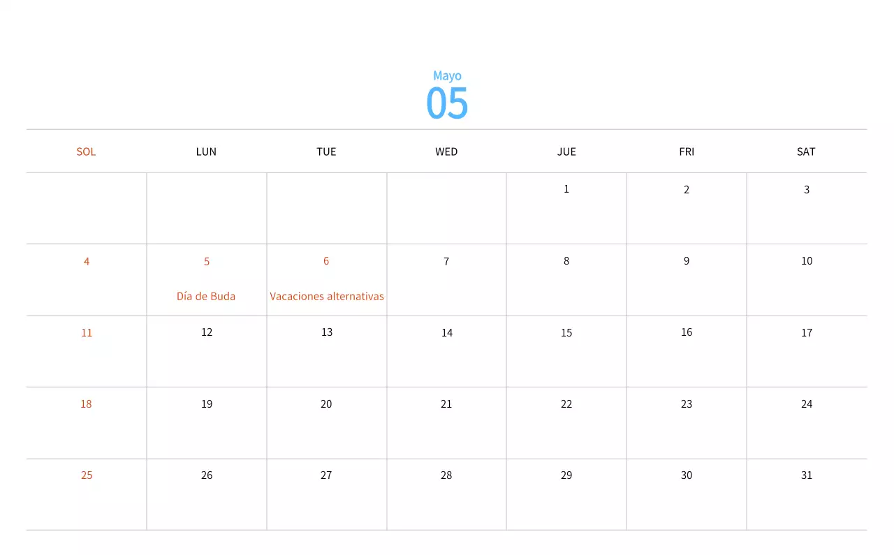 Calendario de Año Nuevo con cálidas ilustraciones