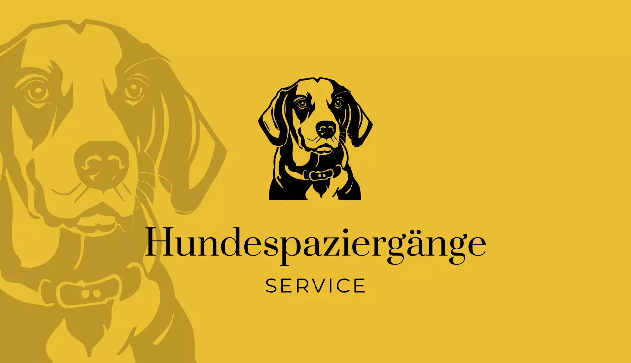 weiß minimal Hund Visitenkarte