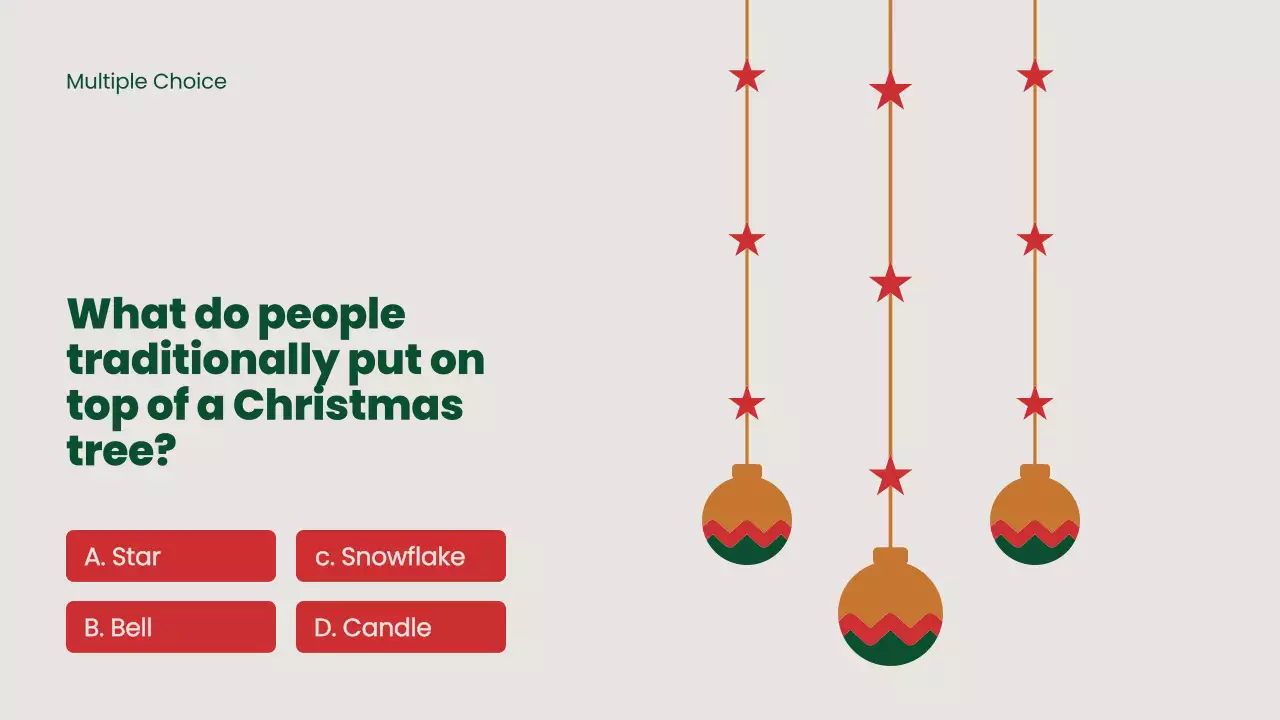 Green Traditional Christmas Quiz Presentation