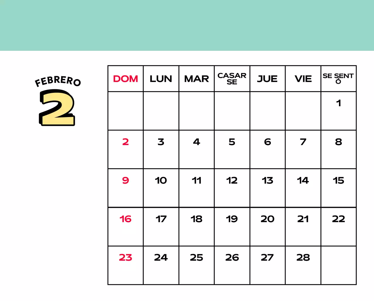 Coloridos calendarios con diversas ilustraciones retro