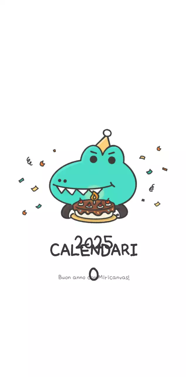 Un calendario con un simpatico concetto di illustrazione di Ago