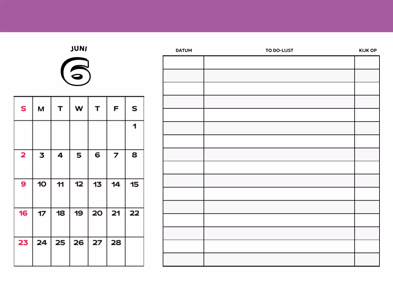 Kleurrijke kalenders met verschillende retro-illustraties