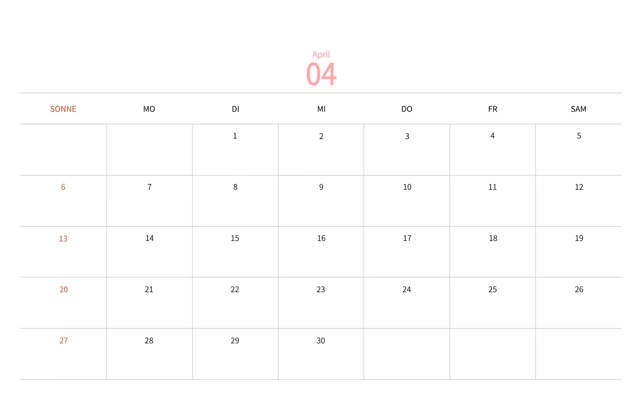 Neujahrskalender mit warmen Illustrationen