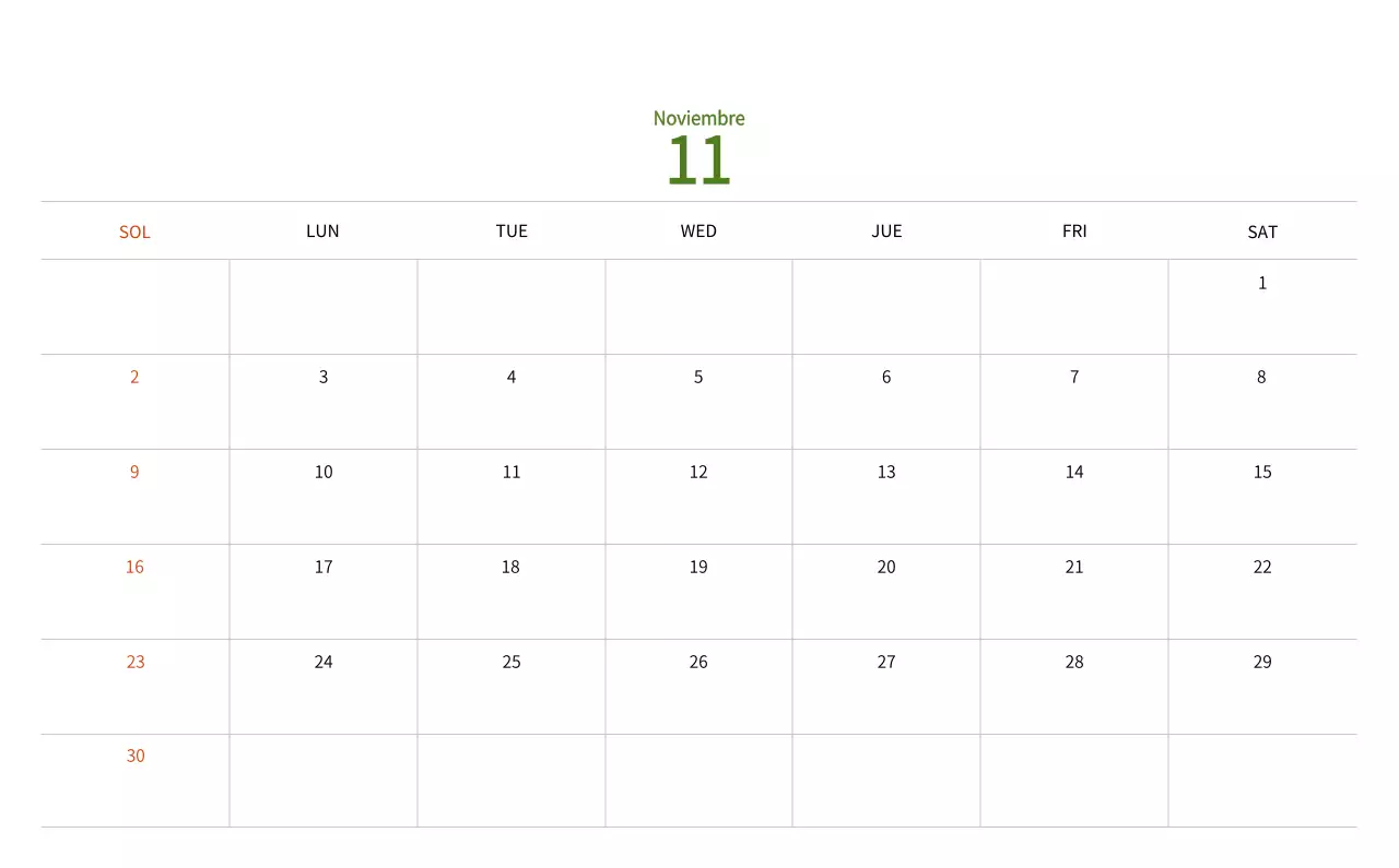 Calendario de Año Nuevo con cálidas ilustraciones
