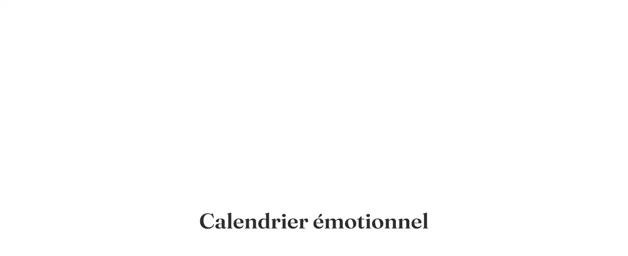 Calendrier minimaliste dégradé