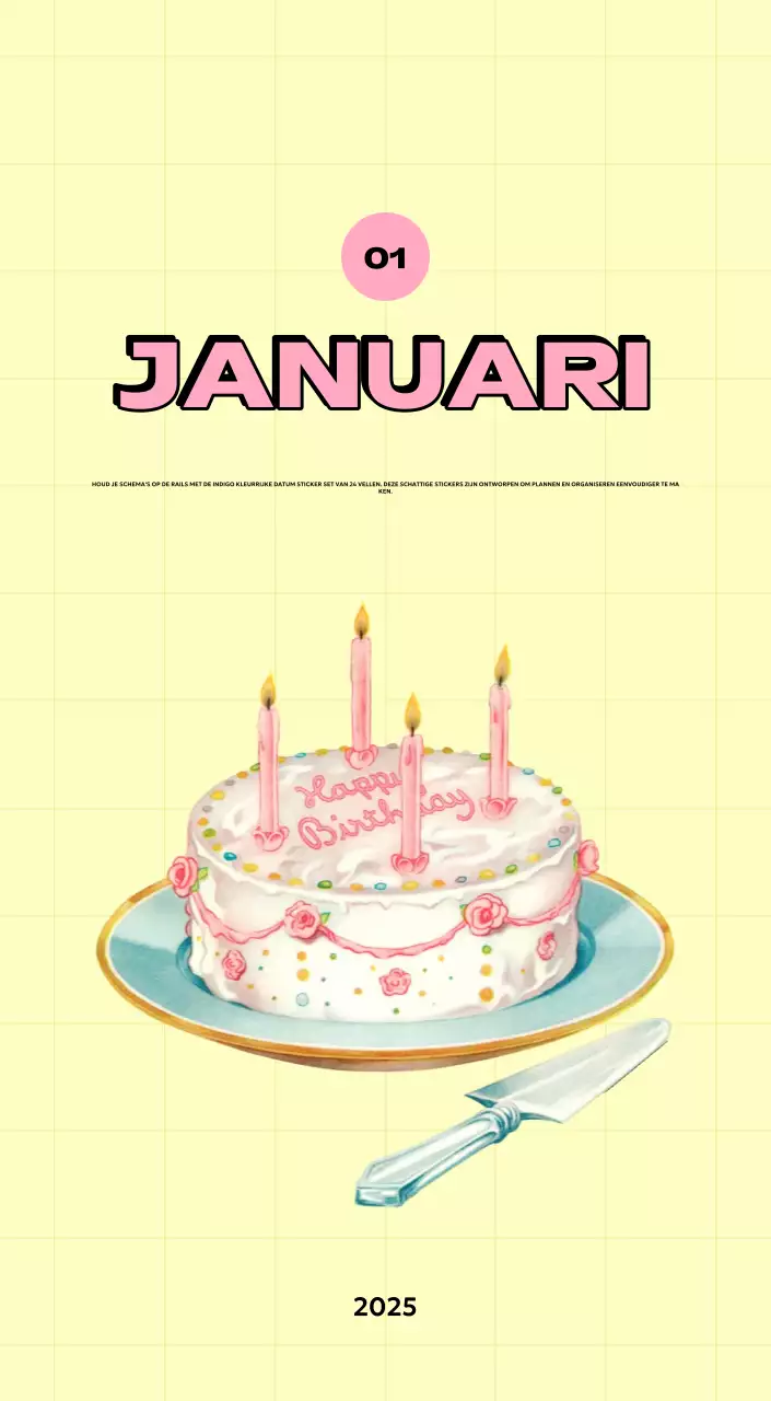 Kleurrijke kalenders met verschillende retro-illustraties