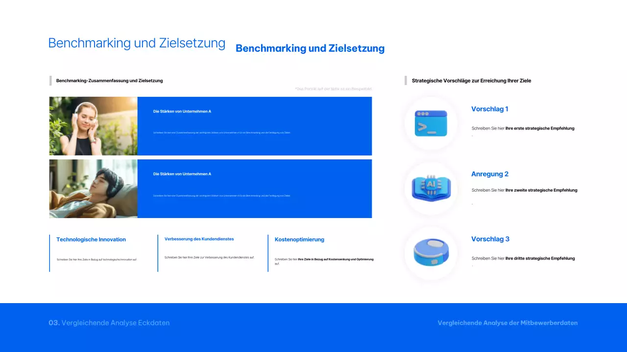 Blue Modern Analytics Bericht
