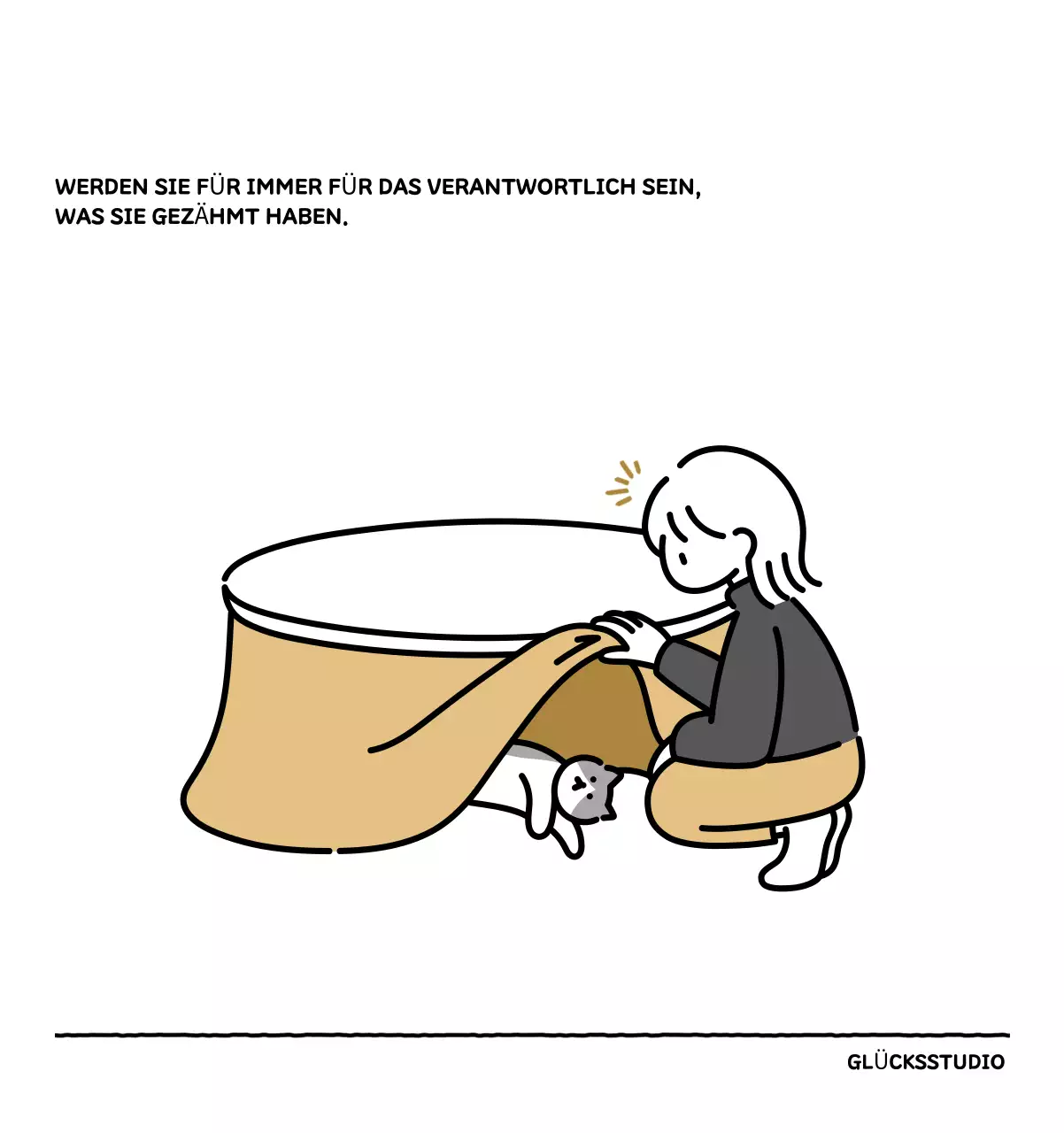 Illustrierter Kalender mit schönem Linienstil