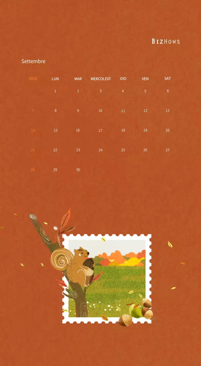 Illustrazioni di francobolli con un concetto caldo